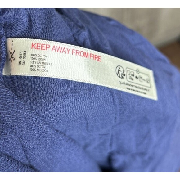 Free People Kayden Barrel Pants Size S Harem Wide Leg Cotton Gypsy Blue - Picture 7 of 10